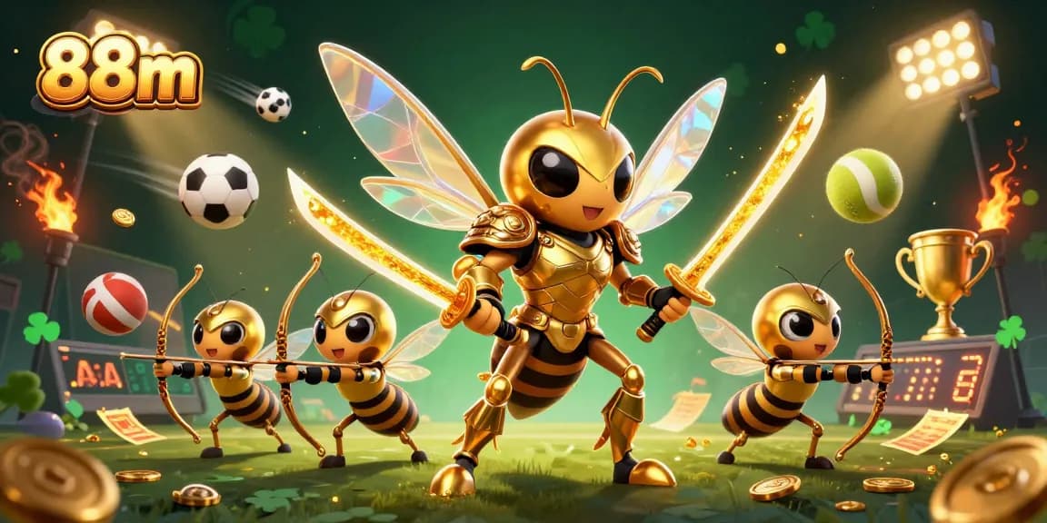 Experience the thrill of 88m with dynamic sports betting action and vibrant gaming elements.