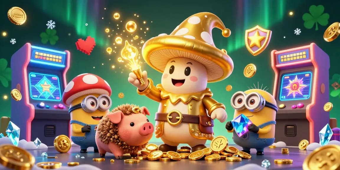 Play exciting games at 888new, featuring cartoon characters in a colorful casino scene.