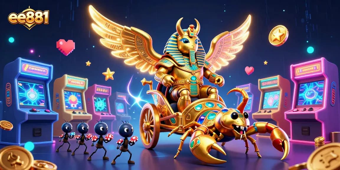 Experience thrilling gaming at ee881 with vibrant 3D characters and casino-themed excitement!
