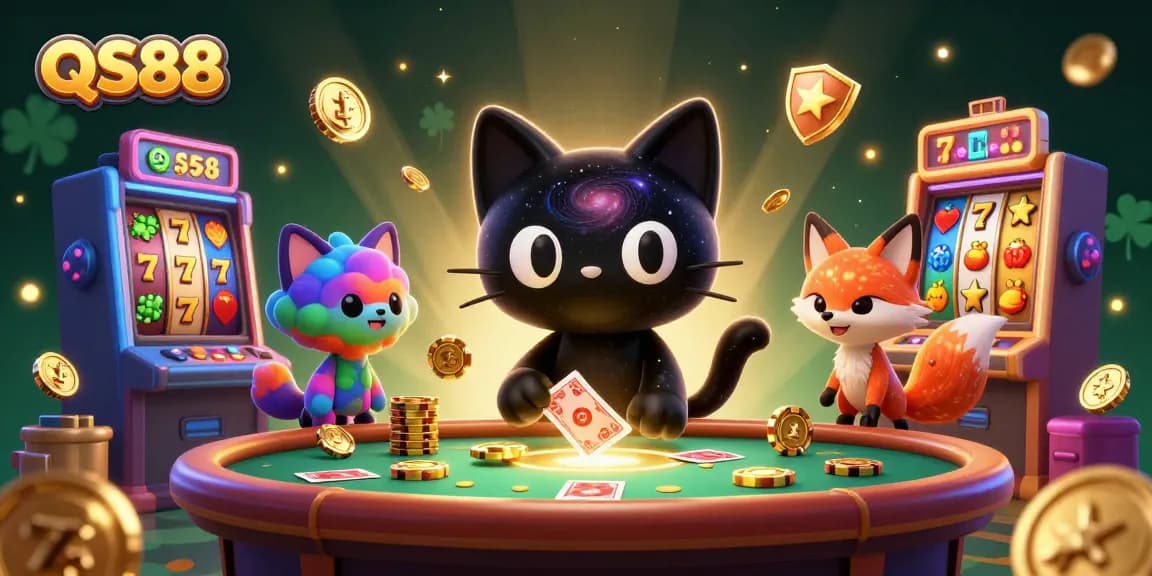 Engage in thrilling gameplay at QS88 with vibrant 3D characters and dynamic casino elements.