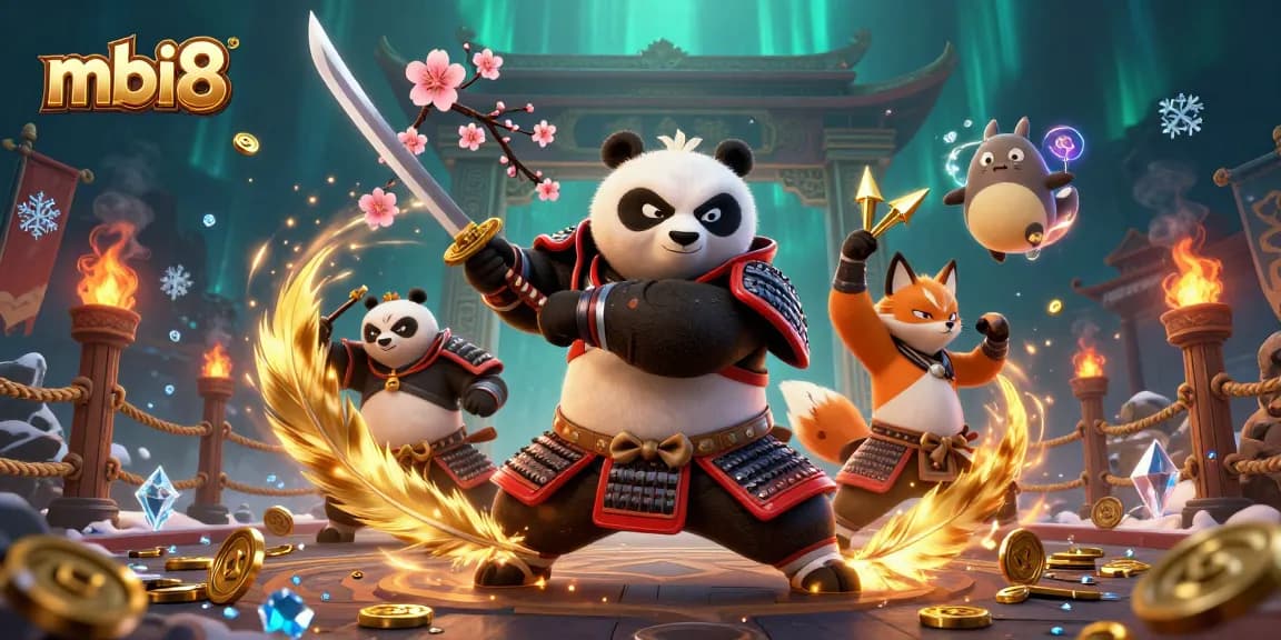 Immerse yourself in the thrilling world of mbi8 casino with this vibrant 3D illustration showcasing unique characters and rich gaming elements.