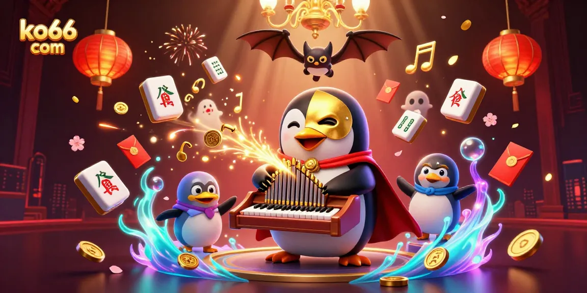 Experience thrilling gameplay at ko66 com with an entertaining 3D casino illustration featuring dynamic characters and elements.