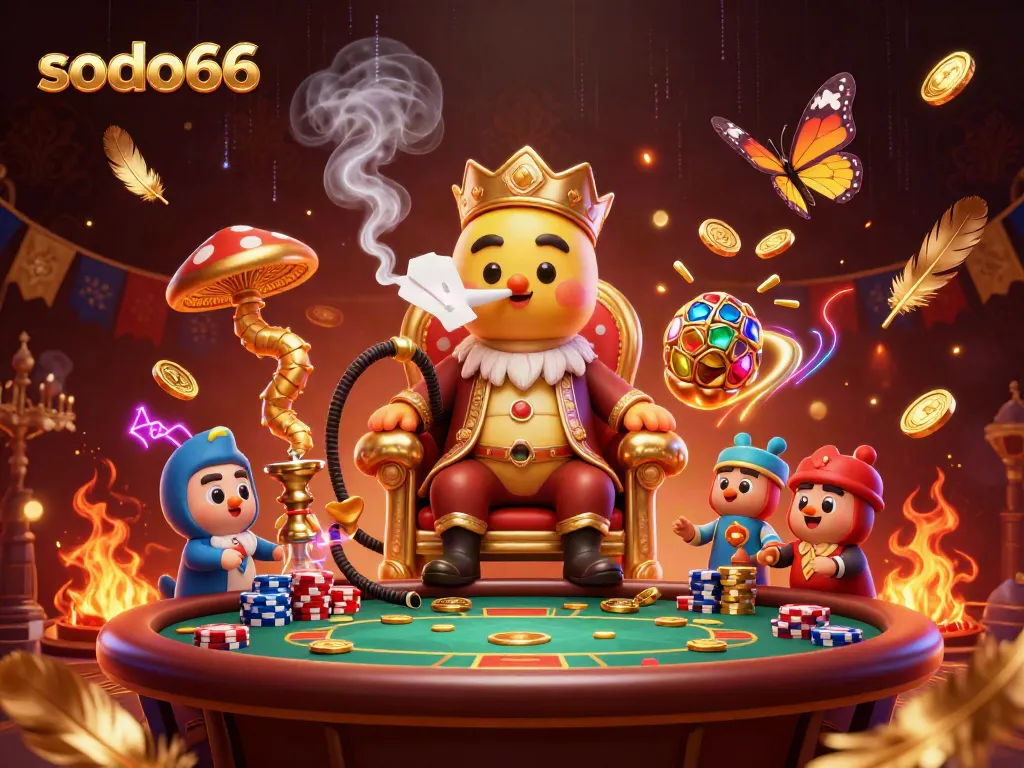 Play card games with excitement on sodo66 with vibrant casino-themed illustration.