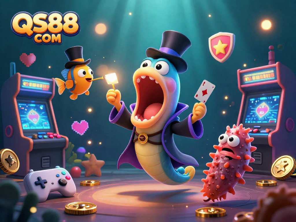 Engage with exciting casino adventures at QS88 COM featuring vibrant underwater characters.