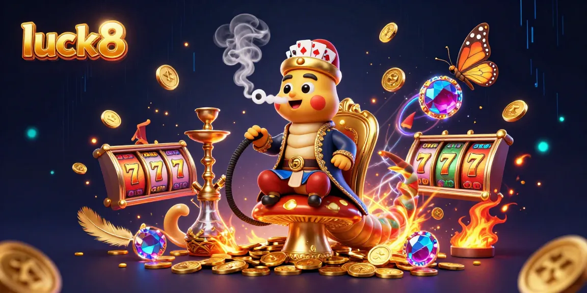 Experience luck8's thrilling gameplay with vibrant slot reels and engaging casino elements!