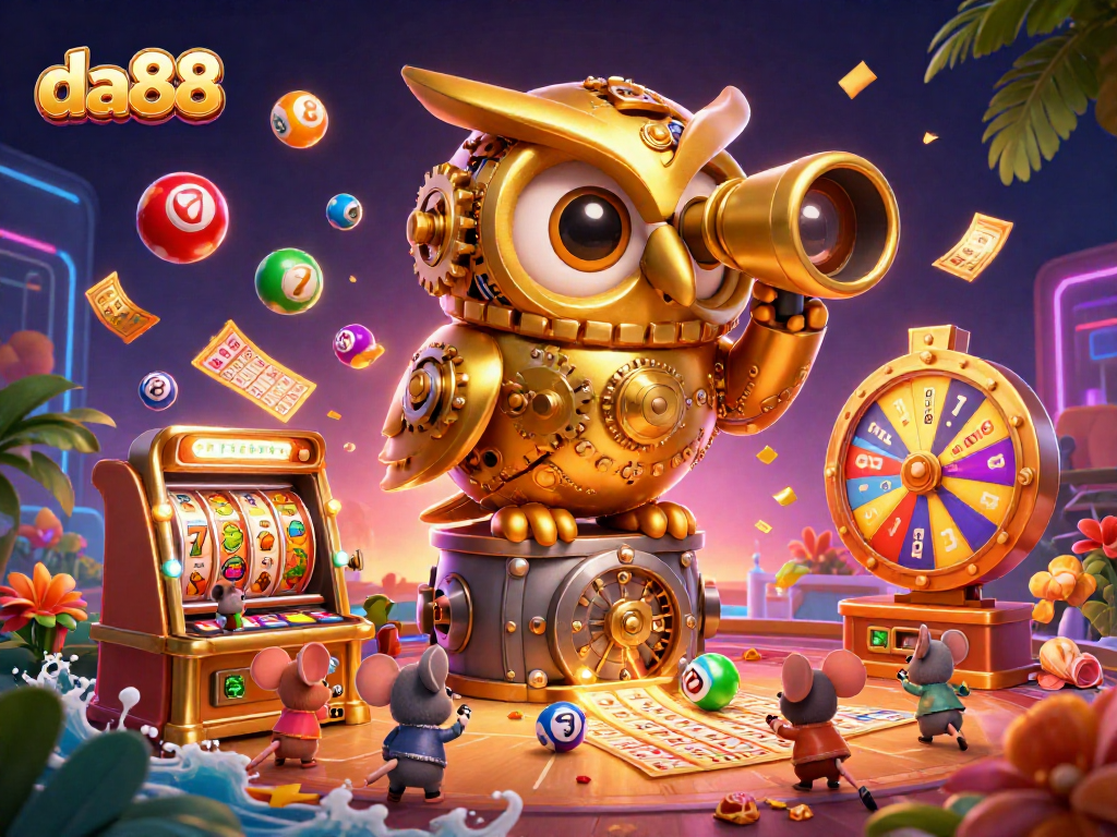 Experience thrilling gameplay with da88 in a vibrant casino scene full of luck and excitement.