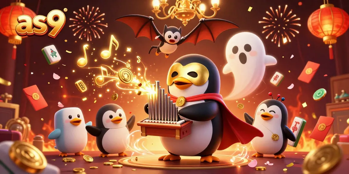 Celebrate big wins with as9's vibrant casino scene full of gold coins and festive imagery.