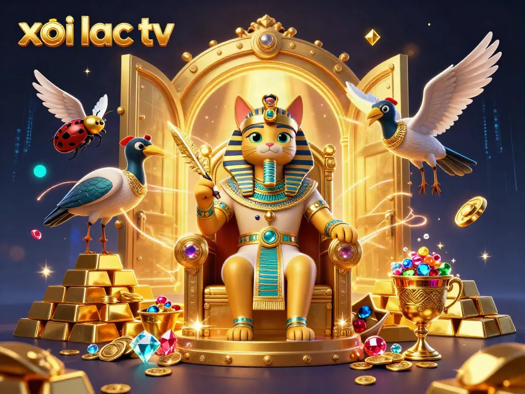 Experience winning at xoi lac tv with an Egyptian-themed casino adventure and treasure elements.