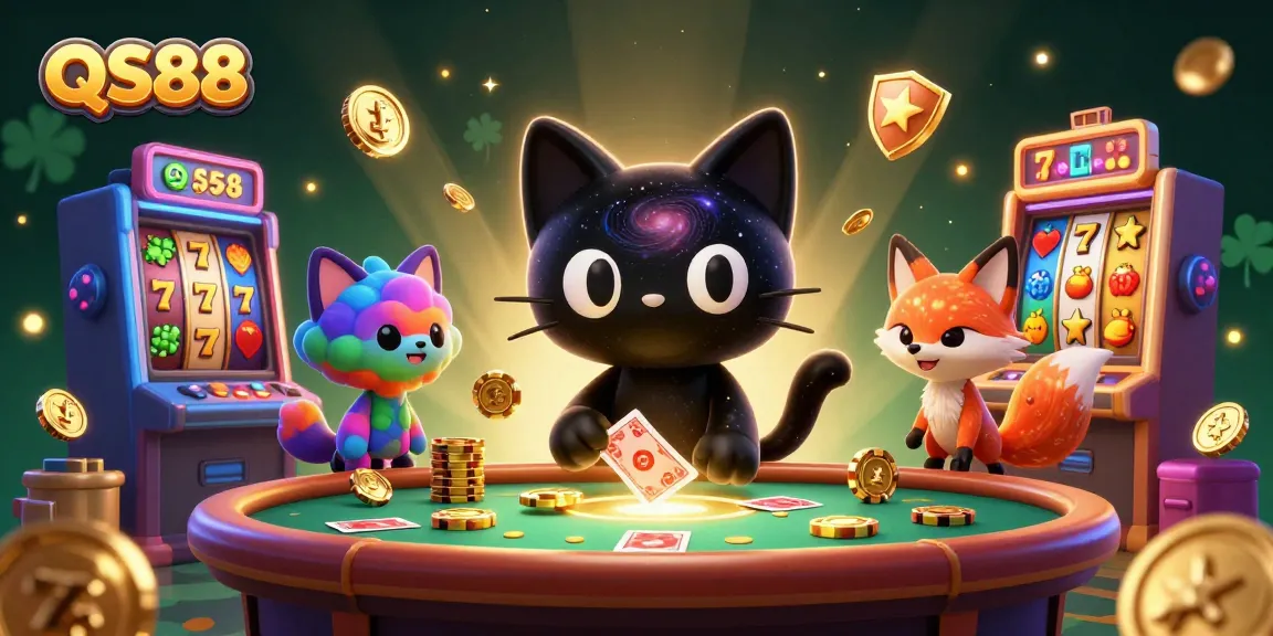 Engage in thrilling gameplay at QS88 with vibrant 3D characters and dynamic casino elements.