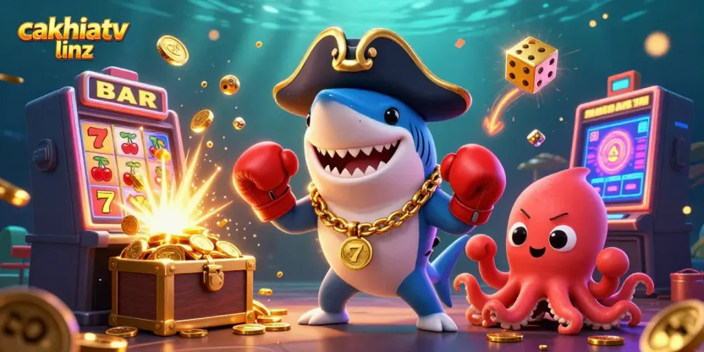Experience thrilling wins with cakhiatv linz in a vibrant underwater casino adventure.