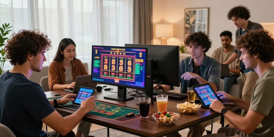 Exciting online casino Malaysia scene with diverse players engaging in live games and esports betting.