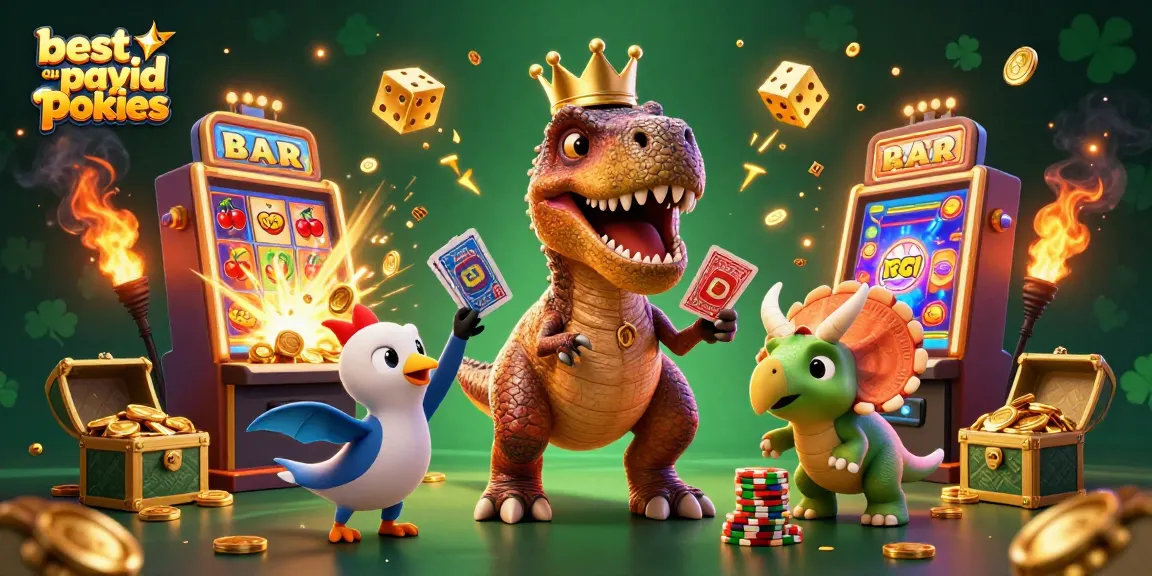 Engage with the best au payid pokies scene featuring lively characters, festive elements, and dynamic gaming action.