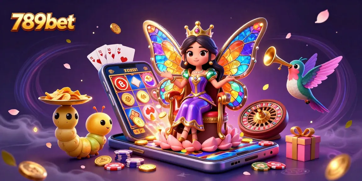 Play vibrant games at 789bet with a stunning butterfly queen scene.