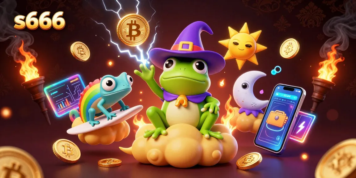 Experience thrilling wins with s666, where a wizard frog conjures coins in a magical casino.