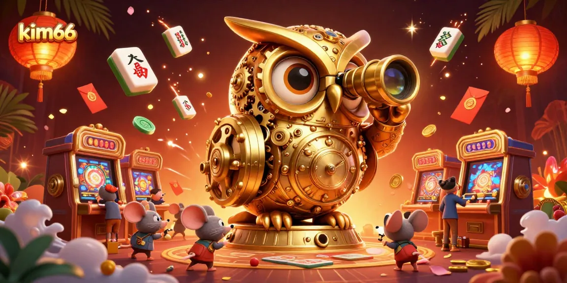 Play exciting games at kim66 casino with a dynamic illustrated scene showcasing vibrant characters and rich elements.