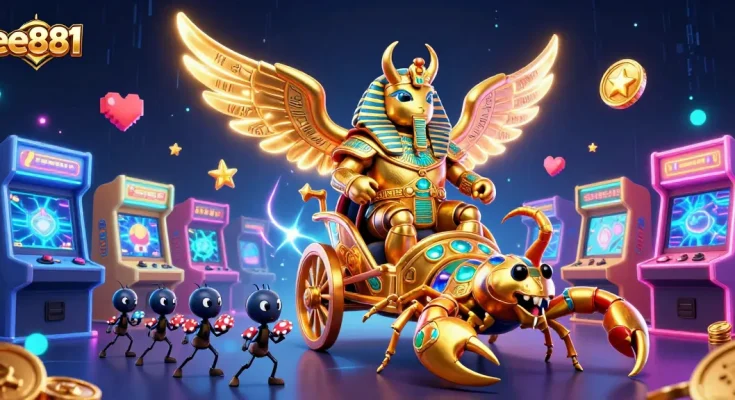 Experience thrilling gaming at ee881 with vibrant 3D characters and casino-themed excitement!