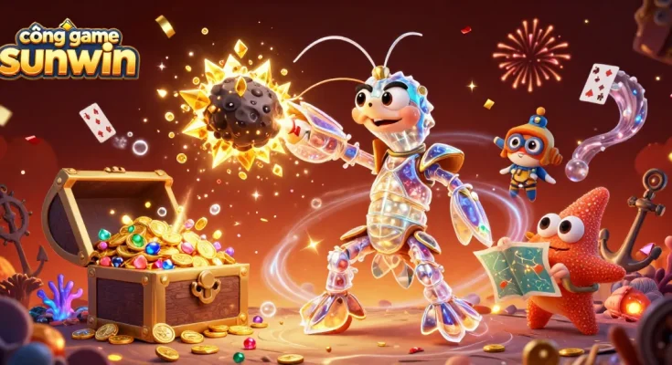 Experience thrilling gaming action at cổng game sunwin with vibrant 3D characters and dynamic casino elements.