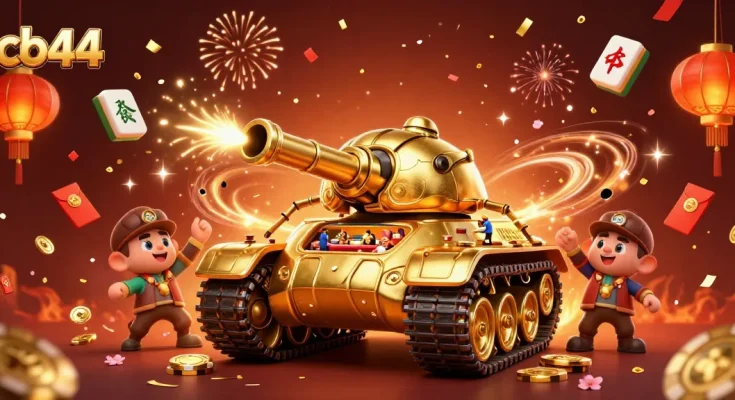 Experience the excitement of cb44 with a vibrant 3D casino celebration scene.