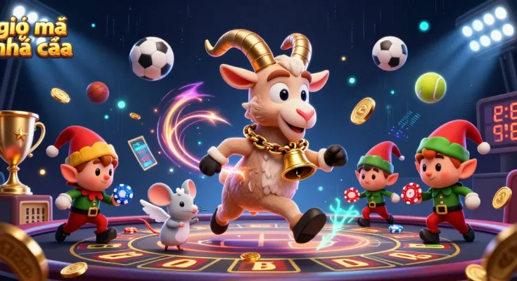 Engage with giải mã nhà cái strategies in a vibrant holiday-horror casino scene with dynamic characters.