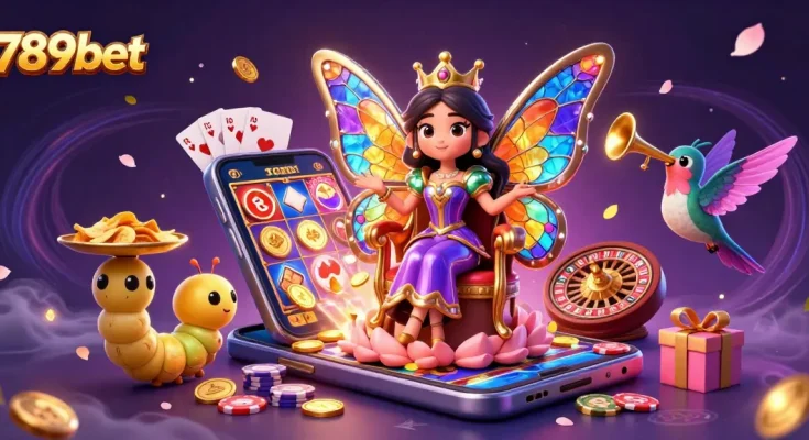Play vibrant games at 789bet with a stunning butterfly queen scene.